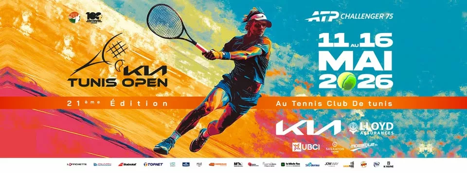 Affiche officielle du Kia Tunis Open 2026