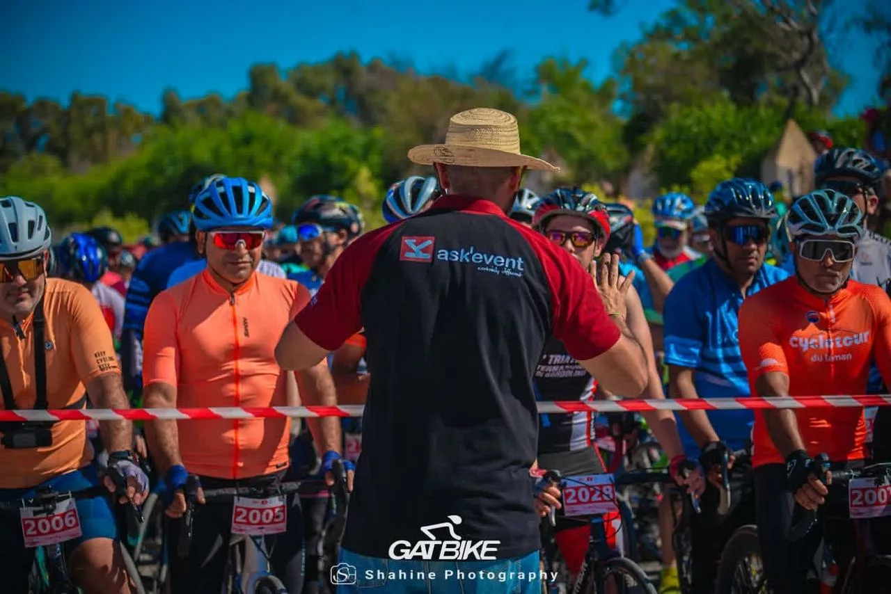 Ask'Event présente à la ligne de départ du GATBIKE Challenge 2026 à Hergla